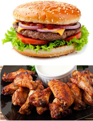 Chicken Wings & Hamburger Patties