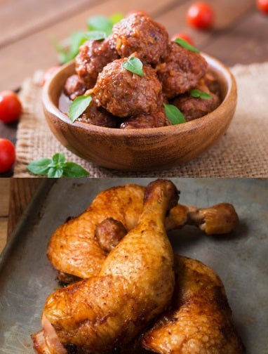 THE PASTURE CLASSIC – Premium Angus Ground Beef & Pasture-Raised Chicken Legs